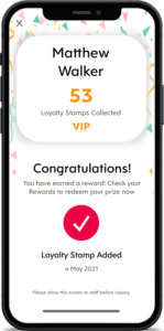 add loyalty stamp success screen