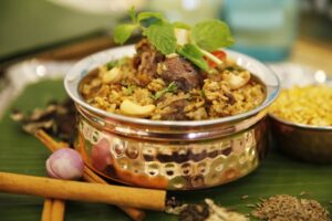 machan's kitchen tamil curry dish served in a pewter bowl