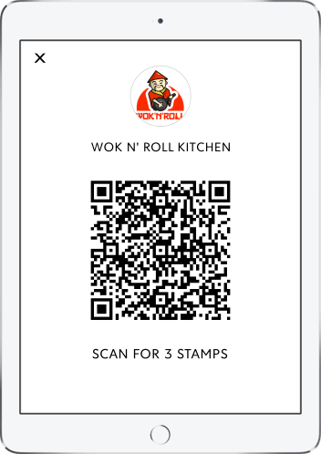 Add Stamp QR Code generated by Flex Rewards' Companion App