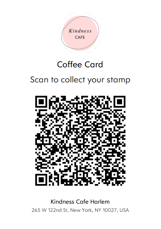 Scan code to receive a stamp!